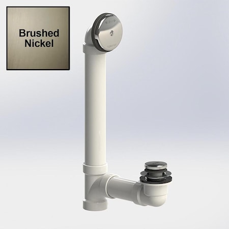 Watco 600 Series 16 in. Sch. 40 PVC Bath Waste - Foot Act. 600-FA-PVC-BN